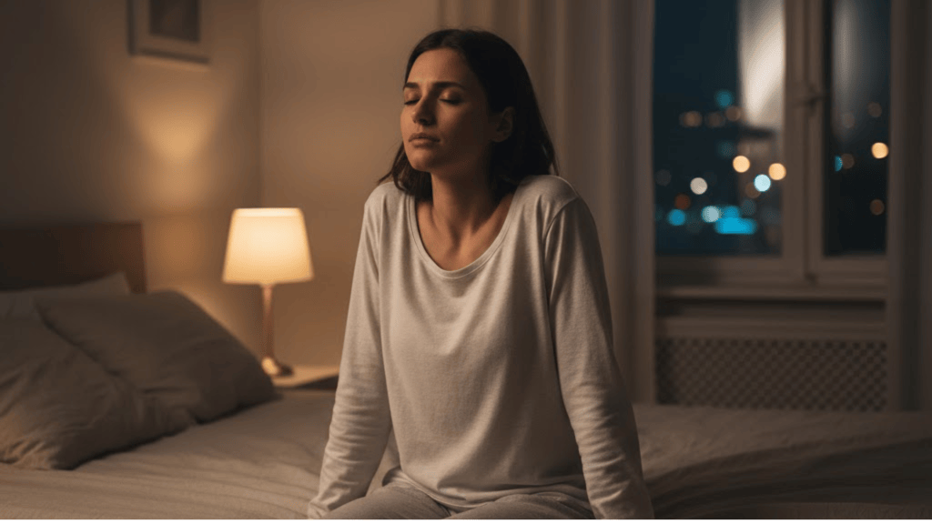muscle tension and stress preventing sleep at night